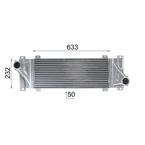 Chladič plniaceho vzduchu CI 117 000P /MAHLE/ - obr. 14