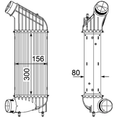 Chladič plniaceho vzduchu CI 181 000P /MAHLE/ - obr. 1