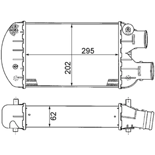 Chladič plniaceho vzduchu CI 341 000P /MAHLE/ - obr. 3