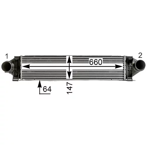 Chladič plniaceho vzduchu CI 532 000P /MAHLE/ - obr. 7