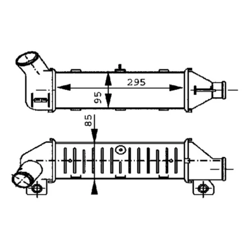 Chladič plniaceho vzduchu CI 60 000P /MAHLE/ - obr. 3