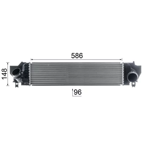 Chladič plniaceho vzduchu CI 617 000P /MAHLE/ - obr. 10
