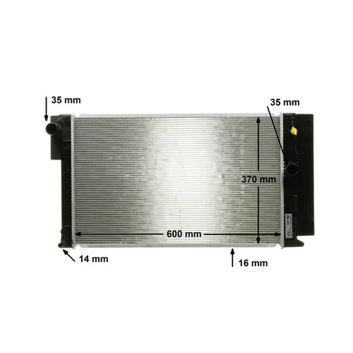 Chladič motora CR 1078 000S /MAHLE/ - obr. 9