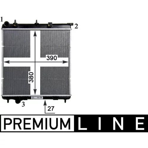 Chladič motora MAHLE CR 1113 000P