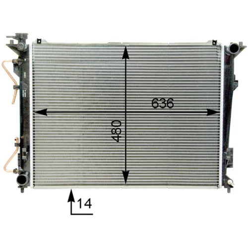 Chladič motora CR 1338 000P /MAHLE/ - obr. 3