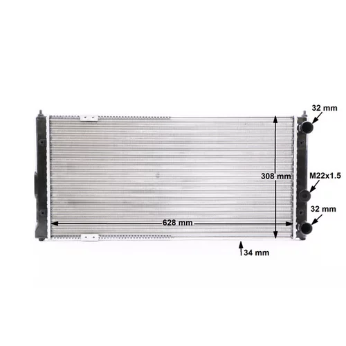 Chladič motora CR 134 000S /MAHLE/ - obr. 12