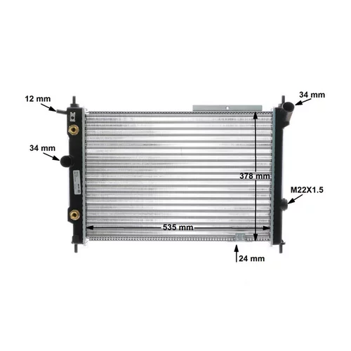 Chladič motora CR 1493 000S /MAHLE/ - obr. 11