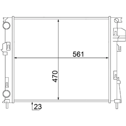 Chladič motora CR 1504 000S /MAHLE/ - obr. 1