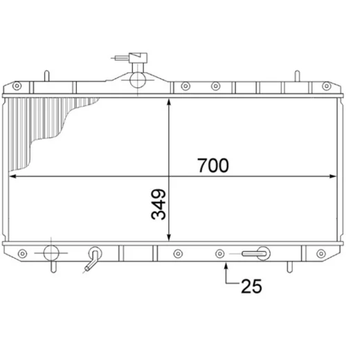Chladič motora MAHLE CR 1517 000S