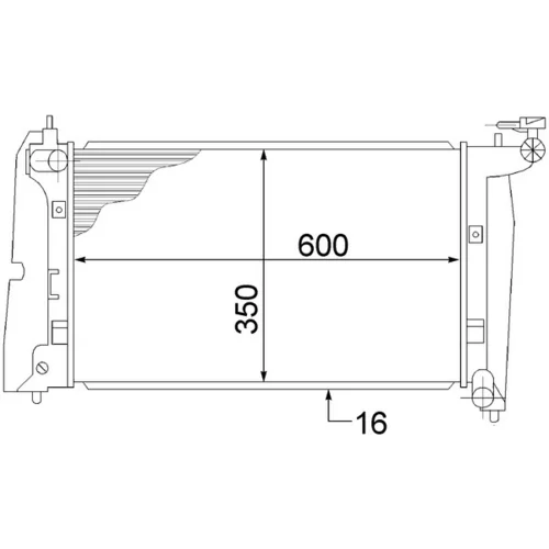 Chladič motora MAHLE CR 1526 000S