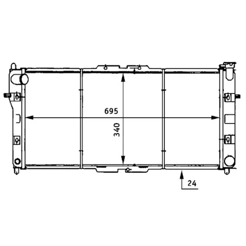 Chladič motora MAHLE CR 161 000S