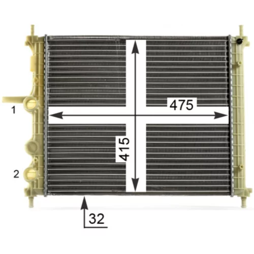 Chladič motora CR 1998 000P /MAHLE/ - obr. 7