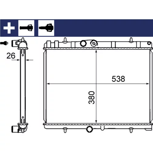 Chladič motora CR 2014 000S /MAHLE/ - obr. 13