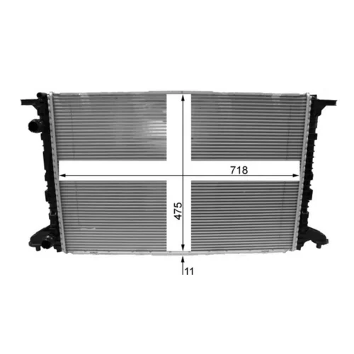 Chladič motora CR 2177 000P /MAHLE/ - obr. 2