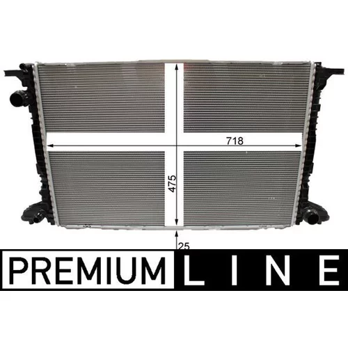 Chladič motora MAHLE CR 2180 000P