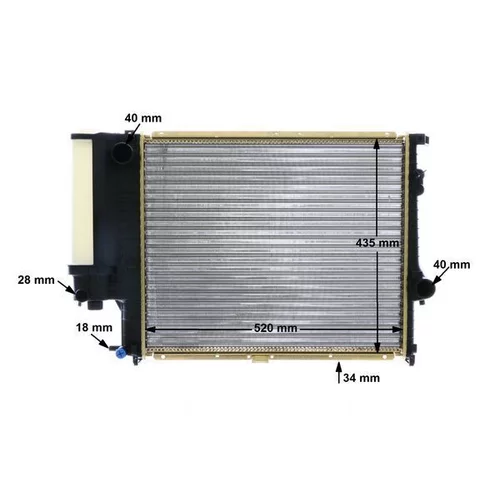 Chladič motora CR 243 000S /MAHLE/ - obr. 17
