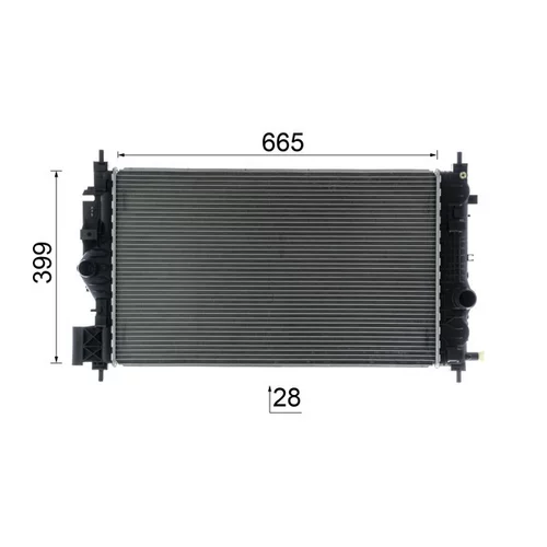 Chladič motora CR 2592 000P /MAHLE/ - obr. 10