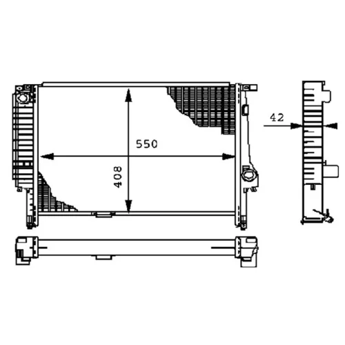 Chladič motora CR 277 000P /MAHLE/ - obr. 1