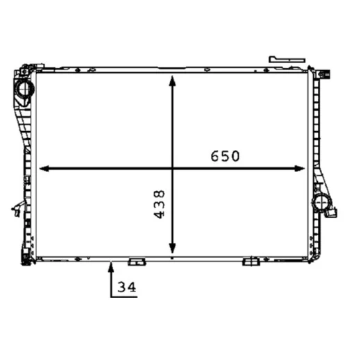 Chladič motora CR 295 000P /MAHLE/ - obr. 1