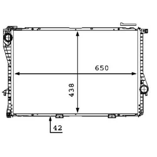 Chladič motora CR 298 000P /MAHLE/ - obr. 1