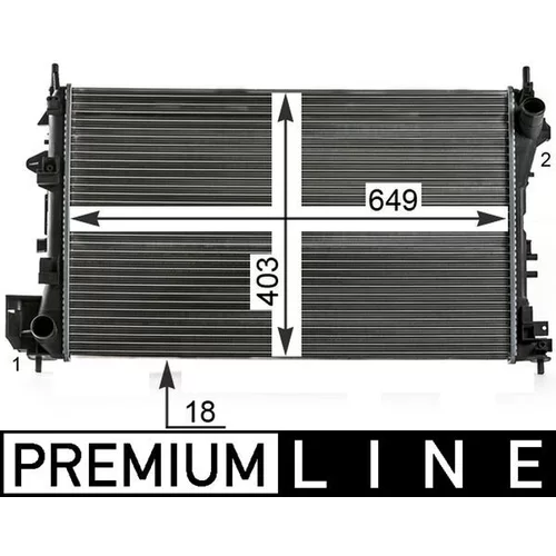Chladič motora MAHLE CR 40 000P