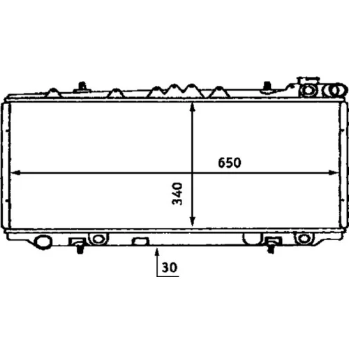 Chladič motora MAHLE CR 436 000S
