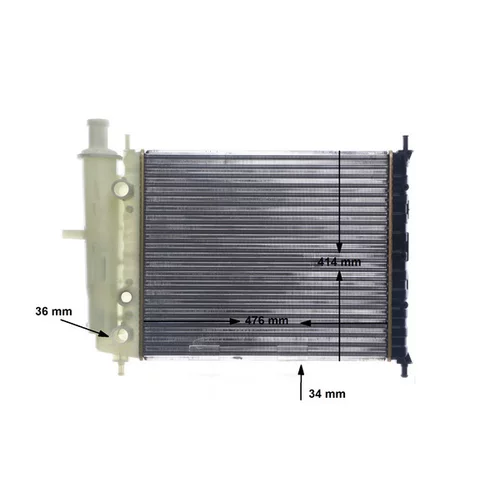 Chladič motora CR 598 000S /MAHLE/ - obr. 11