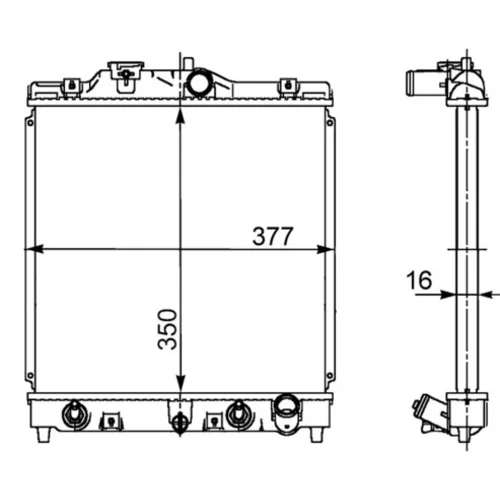 Chladič motora MAHLE CR 611 000S
