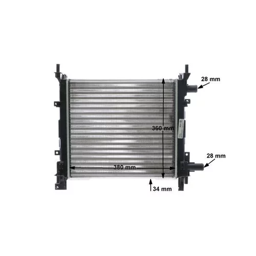 Chladič motora CR 626 000S /MAHLE/ - obr. 11