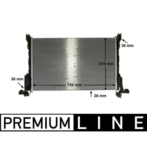 Chladič motora MAHLE CR 86 000P