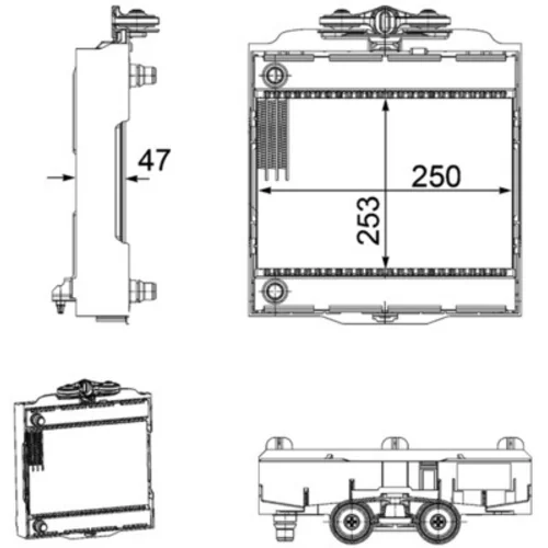 Chladič motora CR 922 000P /MAHLE/ - obr. 1