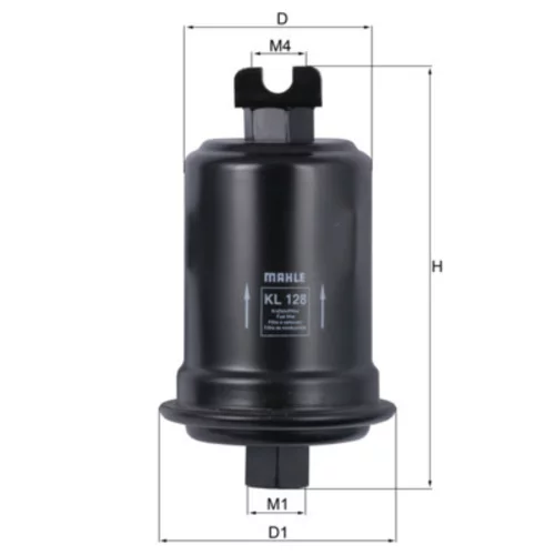 Palivový filter KL 128 /MAHLE/ - obr. 2