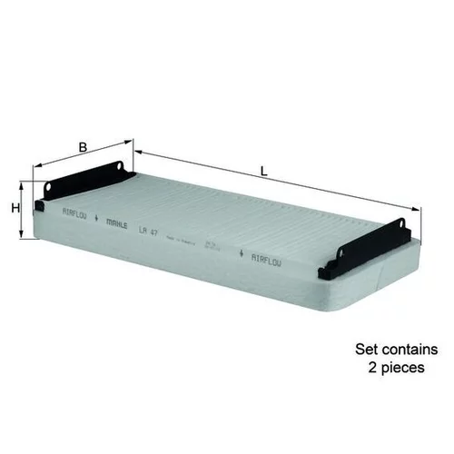 Filter vnútorného priestoru LA 47/S /MAHLE/ - obr. 2
