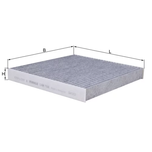 Filter vnútorného priestoru LAK 158 /MAHLE/ - obr. 1