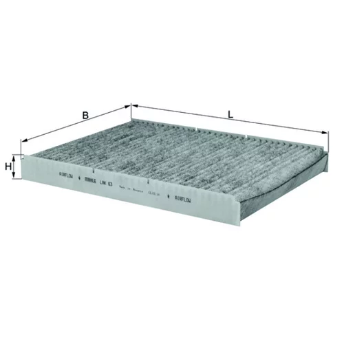 Filter vnútorného priestoru LAK 63 /MAHLE/ - obr. 1