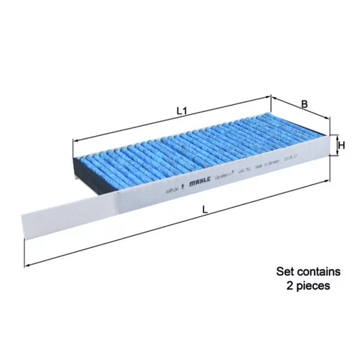 Filter vnútorného priestoru LAO 751/S /MAHLE/ - obr. 2