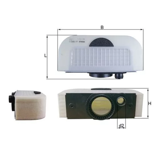 Vzduchový filter MAHLE LX 3557/1