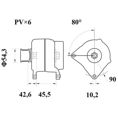Alternátor MG 1066 /MAHLE/ - obr. 1