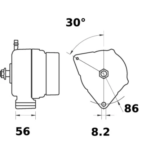 Alternátor MG 220 /MAHLE/ - obr. 1