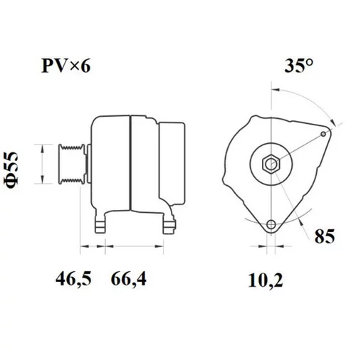 Alternátor MG 328 /MAHLE/ - obr. 1