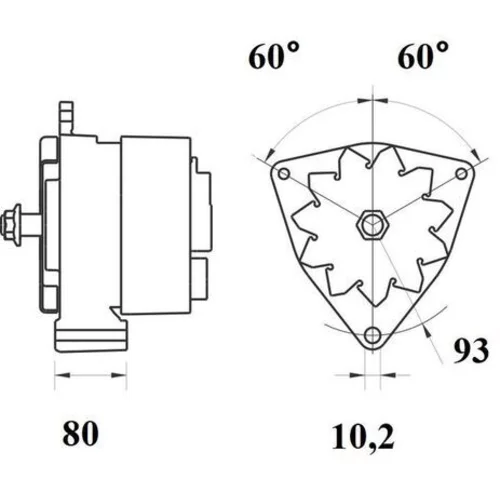 Alternátor MG 460 /MAHLE/ - obr. 4