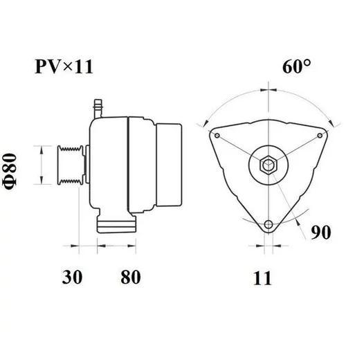 Alternátor MG 793 /MAHLE/ - obr. 1