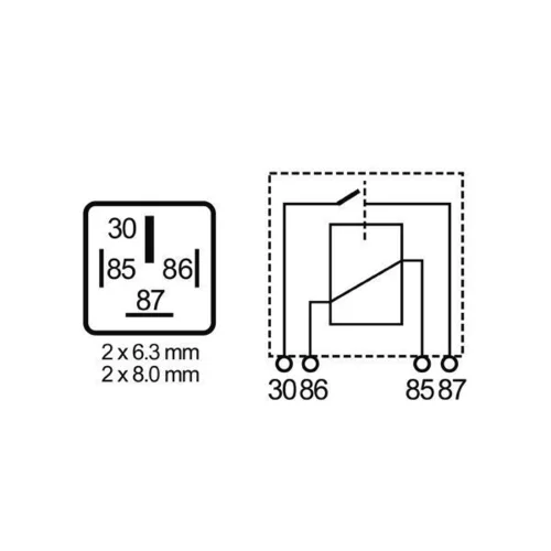 Relé pracovného prúdu MR 44 /MAHLE/ - obr. 1