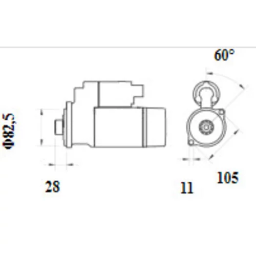 Štartér MS 1161 /MAHLE/ - obr. 1
