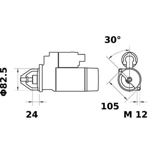 Štartér MS 323 /MAHLE/ - obr. 1