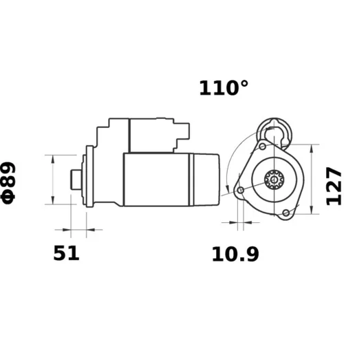 Štartér MS 452 /MAHLE/ - obr. 4