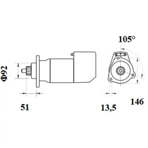Štartér MS 547 /MAHLE/ - obr. 3