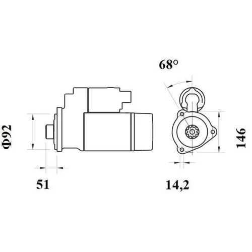 Štartér MS 773 /MAHLE/ - obr. 3