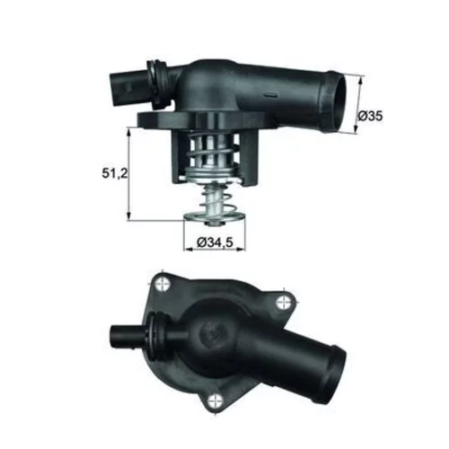 Termostat chladenia TI 17 109 /MAHLE/ - obr. 2