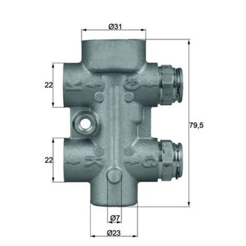 Termostat chladenia oleja MAHLE TO 8 80
